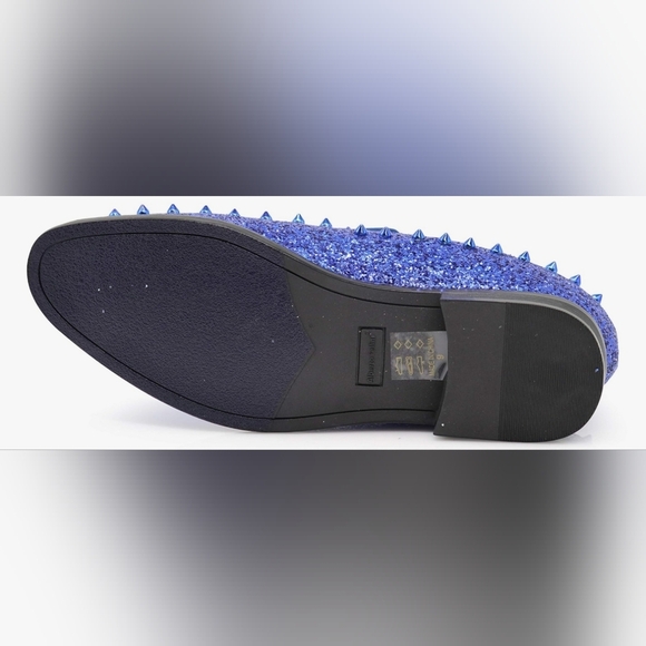 New Enzo Romeo Men's Vintage Spike Dress Loafers - Picture 6 of 12